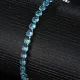 Браслет со стразами, цвет бирюзовый, 200х4мм 1A0019-1