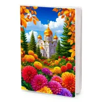 Обложка для паспорта Храм и цветы MOB-1137