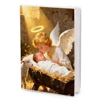 Обложка для паспорта Младенец Иисус и ангел MOB-1144