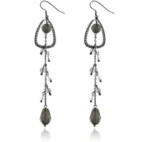 Серьги Вечерние, цвет черный UD178-b