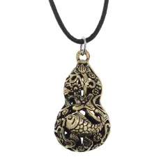 Амулет Тыква-горлянка с карпами AD-AM-074