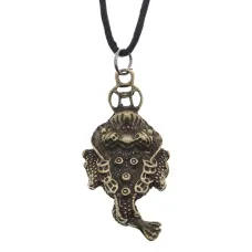 Амулет Трехлапая жаба с монетой AD-AM-079