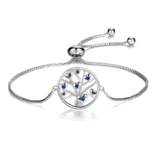 Браслет Дерево любви с фианитами, цвет серебро 1A0052