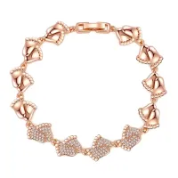 Браслет Следы с позолотой 1A0062