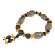 Четки-браслет из бусин Дзи 3 глаза и Гуру-бусиной BSDZ-019