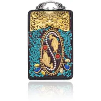 Непальский этнический амулет Два карпа BJK196-04