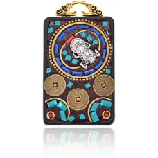 Непальский этнический амулет Жаба богатства BJK196-07