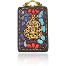 Непальский этнический амулет Тыква-горлянка BJK196-09