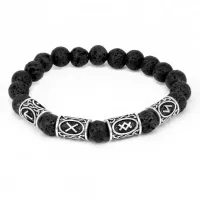 Рунический браслет Мужская слава, 8мм BSR049