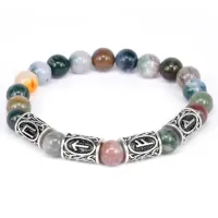 Рунический браслет Работа и карьера, 8мм BSR068