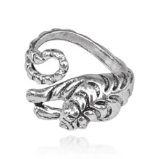 Безразмерное кольцо Тигр, 15мм KL379