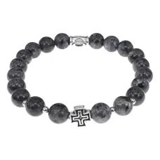 Браслет с Иисусовой молитвой, Лабрадор, 8мм BSHE-15-08