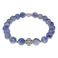 Браслет с Иисусовой молитвой, Содалит, 8мм BSHE-15-18