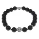 Браслет с Иисусовой молитвой, Шунгит, 8мм BSHE-15-24