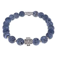 Браслет с Иисусовой молитвой, Амазонит, 8мм BSHE-15-26