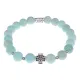 Браслет с Иисусовой молитвой, синий Африканский агат, 8мм BSHE-15-27