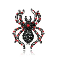 Брошь Паук со стразами 1B0033