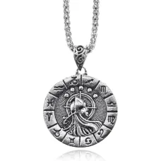 Амулет Знаки Зодиака - Дева на цепочке, 33мм AC162-09