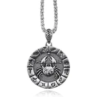 Амулет Знаки Зодиака - Рак на цепочке, 33мм AC162-12