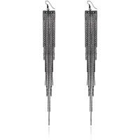 Серьги Дождь с цепочками, 200х20х10мм UD191