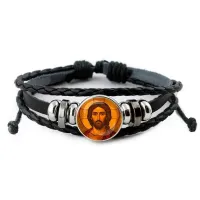 Кожаный браслет, Иисус Христос C1101012