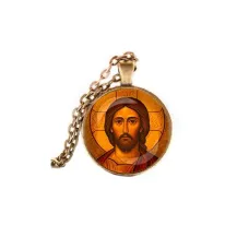 Кулон, цвет бронза, с цепочкой, Иисус Христос C1101028