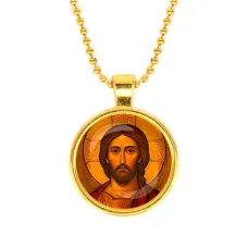 Кулон, цвет золото, с цепочкой, Иисус Христос C1101032
