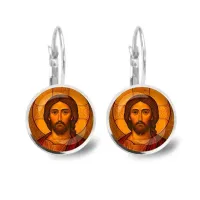 Серьги металлические, Иисус Христос C1101038
