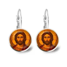 Серьги металлические, Иисус Христос C1101038