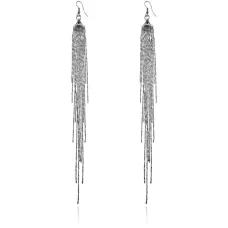 Серьги Дождь, цвет серебряный UD192-s