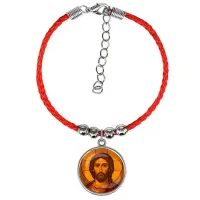Браслет из красного шнура, Иисус Христос C1101047