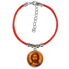 Браслет из красного шнура, Иисус Христос C1101047