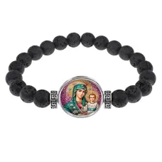 Браслет из лавы, Богородица с Иисусом C1102003