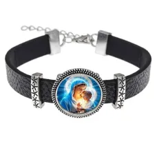 Кожаный браслет, Богородица с Иисусом C1103011