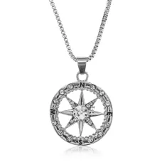 Амулет Компас на цепочке, d.2см AC106