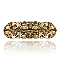 Зажим для волос Вороны Одина, цвет золотой HZ036-G