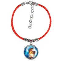 Браслет из красного шнура, Богородица с Иисусом C1103047