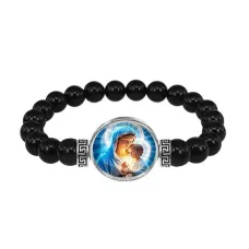 Браслет из чёрного агата, Богородица с Иисусом C1103056
