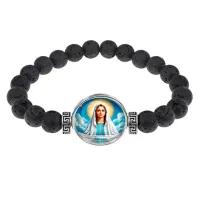 Браслет из лавы, Покров Пресвятой Богородицы C1104003