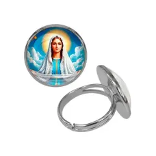 Кольцо металлическое, цвет серебро, Покров Пресвятой Богородицы C1104015