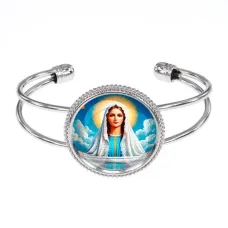 Браслет металлический, цвет серебро, Покров Пресвятой Богородицы C1104034