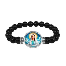 Браслет из чёрного агата, Покров Пресвятой Богородицы C1104056