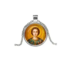 Кулон, цвет серебро, с цепочкой, Пантелеймон C1106026