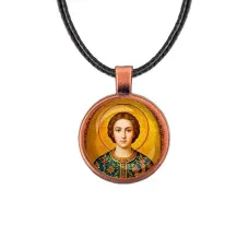 Кулон, цвет медь, со шнурком, Пантелеймон C1106031