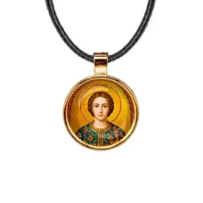Кулон, цвет золото, со шнурком, Пантелеймон C1106033