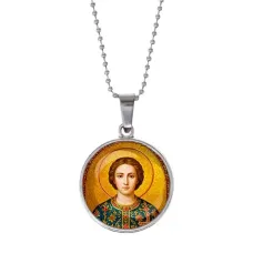 Кулон, цвет серебро, с цепочкой, Пантелеймон C1106053