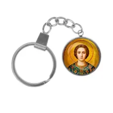 Брелок, нержавеющая сталь, с кольцом для ключей, Пантелеймон C1106061