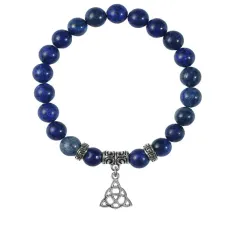 Браслет Трикветр (защита и гармония), Лазурит BSP-06-0069