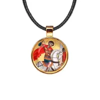 Кулон, цвет золото, со шнурком, Георгий Победоносец C1107033