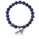 Браслет Лев (храбрость, власть, благосостояние), Лазурит BSP-06-2073
